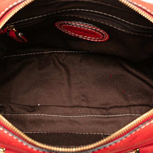 Pre-Loved LOEWE Leather Anagram Tassel Handbag - Picture 5 of 10